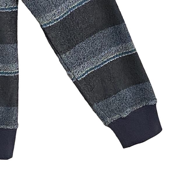 Quiksilver Pullover Hoodie Long Sleeve Men's Small Drawstring Blue Stripe NEW - Picture 7 of 13